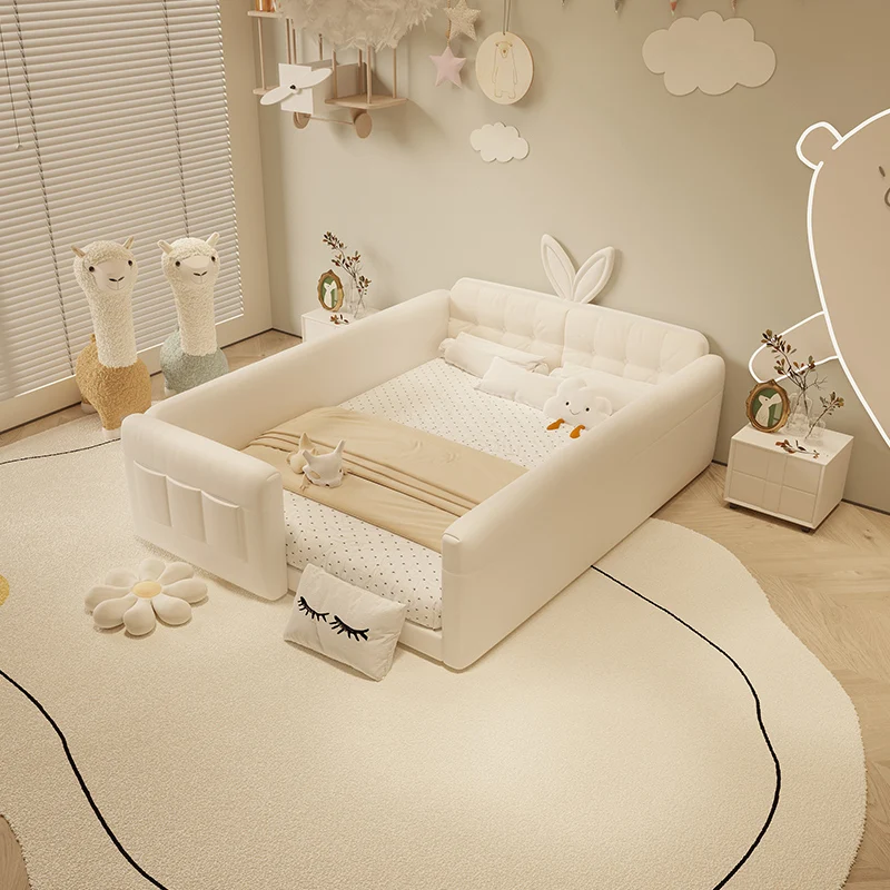 Design Soft Girls Double Bed Modern Luxury Leather Floor White Children Beds Frame Queen Letto Bambini Furnitures For Bedroom
Design Soft Girls Double Bed Modern Luxury Leather Floor White Children Beds Frame Queen Letto Bambini Furnitures For Bedroom