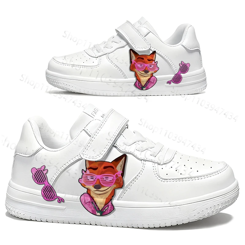 Кроссовки Zootopia Nick для детей и подростков, мультяшные, для мальчиков и девочек, всесезонные, дышащие, для кампуса, спортивные, белые, хит продаж
Кроссовки Zootopia Nick для детей и подростков, мультяшные, для мальчиков и девочек, всесезонные, дышащие, для кампуса, спортивные, белые, хит продаж