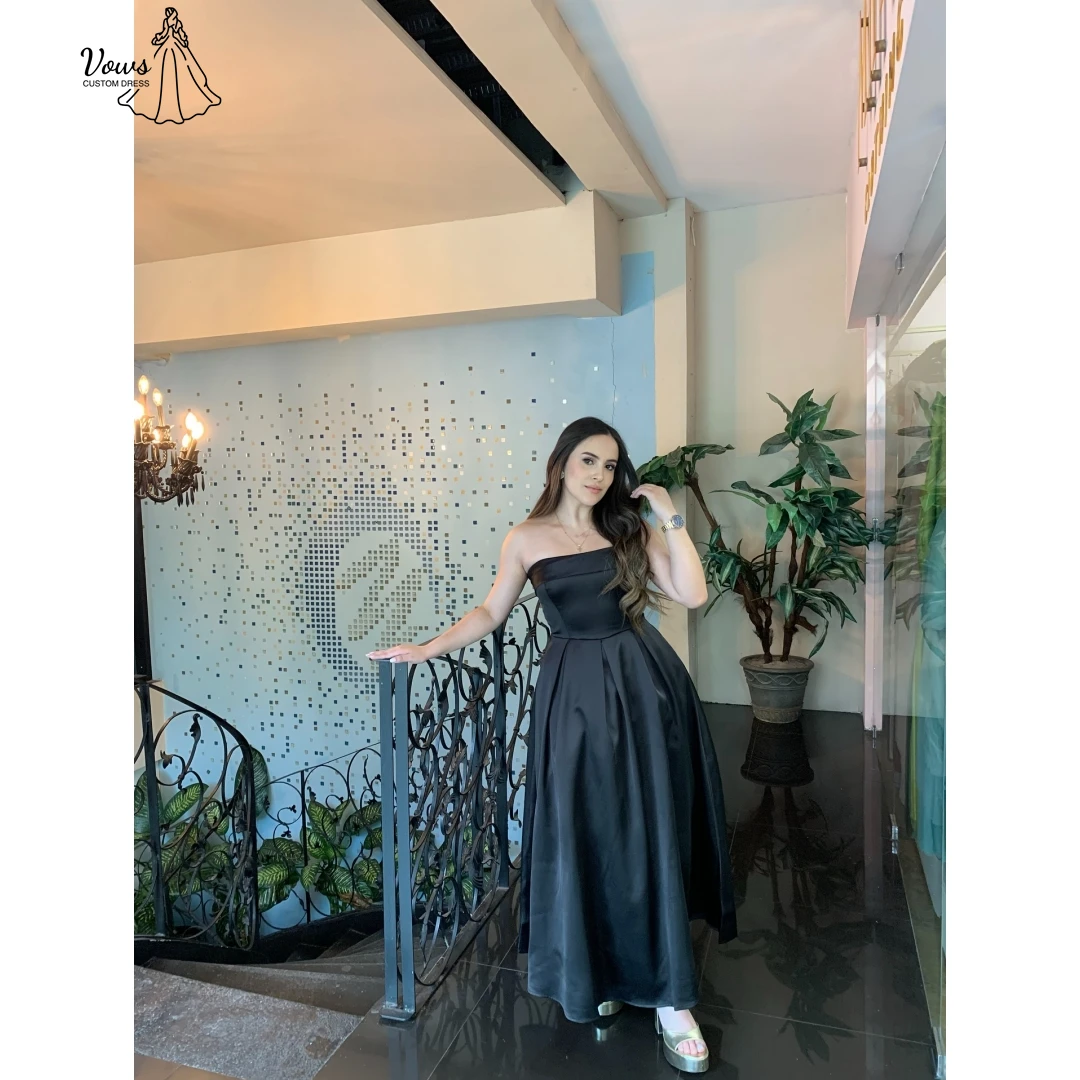 Vows Line A Вечерние платья 2025 Женские элегантные вечерние платья для свадьбы Женское платье на заказ с открытыми плечами Черное атласное платье для выпускного вечера
Vows Line A Вечерние платья 2025 Женские элегантные вечерние платья для свадьбы Женское платье на заказ с открытыми плечами Черное атласное платье для выпускного вечера