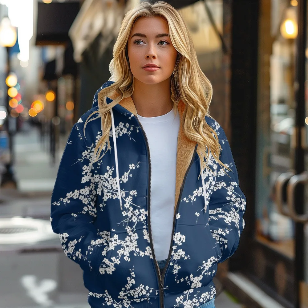 Women's Vintage Pear Blossom Art Fleece Jacket Harajuku Cozy Jackets Winter Thick Warm Coats Couple Streetwear Floral Outfits
Women's Vintage Pear Blossom Art Fleece Jacket Harajuku Cozy Jackets Winter Thick Warm Coats Couple Streetwear Floral Outfits