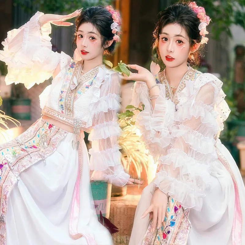 Elegant Miao Ethnic Style Women's Clothing New Summer Travel Photography Artistic Portrait High-End Feelings Floral Hairpin
Elegant Miao Ethnic Style Women's Clothing New Summer Travel Photography Artistic Portrait High-End Feelings Floral Hairpin