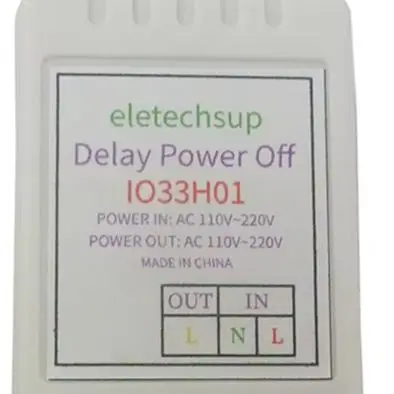 Delay Relay Switch IO33H01 AC 110-220V Power-ON Delay Relay Switch Max 180Min Adjustable Delay Controller For Home Exhaust Fans
Delay Relay Switch IO33H01 AC 110-220V Power-ON Delay Relay Switch Max 180Min Adjustable Delay Controller For Home Exhaust Fans