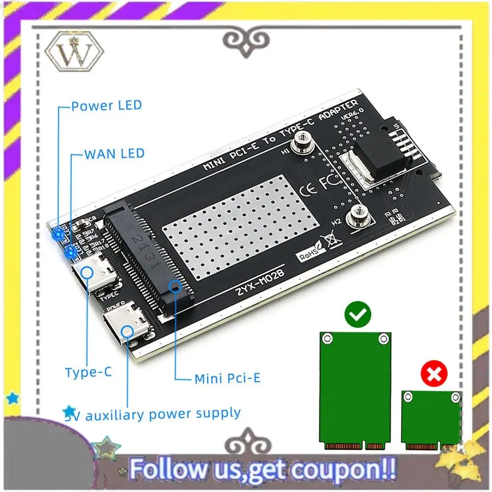 Новый адаптер Mini PCI-E к USB 2.0 (TYPE C) со слотом для SIM-карты и вспомогательным интерфейсом питания для модуля WWAN/LTE
Новый адаптер Mini PCI-E к USB 2.0 (TYPE C) со слотом для SIM-карты и вспомогательным интерфейсом питания для модуля WWAN/LTE