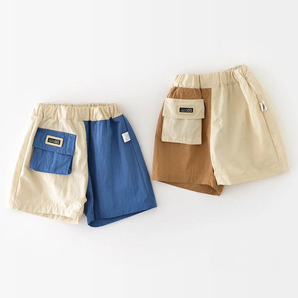 Korean Summer Baby Color Block Shorts Fashion Infant Boys Big Pocket Knee-length Cargo Pants 0-3T Toddler Thin Style Shorts
Korean Summer Baby Color Block Shorts Fashion Infant Boys Big Pocket Knee-length Cargo Pants 0-3T Toddler Thin Style Shorts