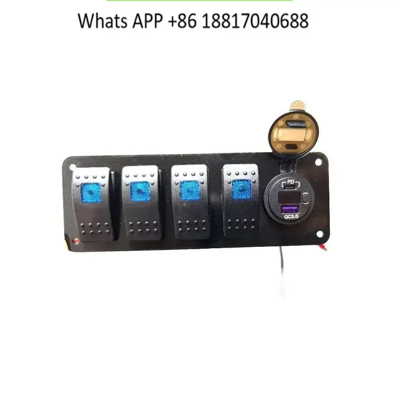 Outboard 4-position 6-position float switch, dashboard panel switch with voltage display 3.0USB charging port
Outboard 4-position 6-position float switch, dashboard panel switch with voltage display 3.0USB charging port
