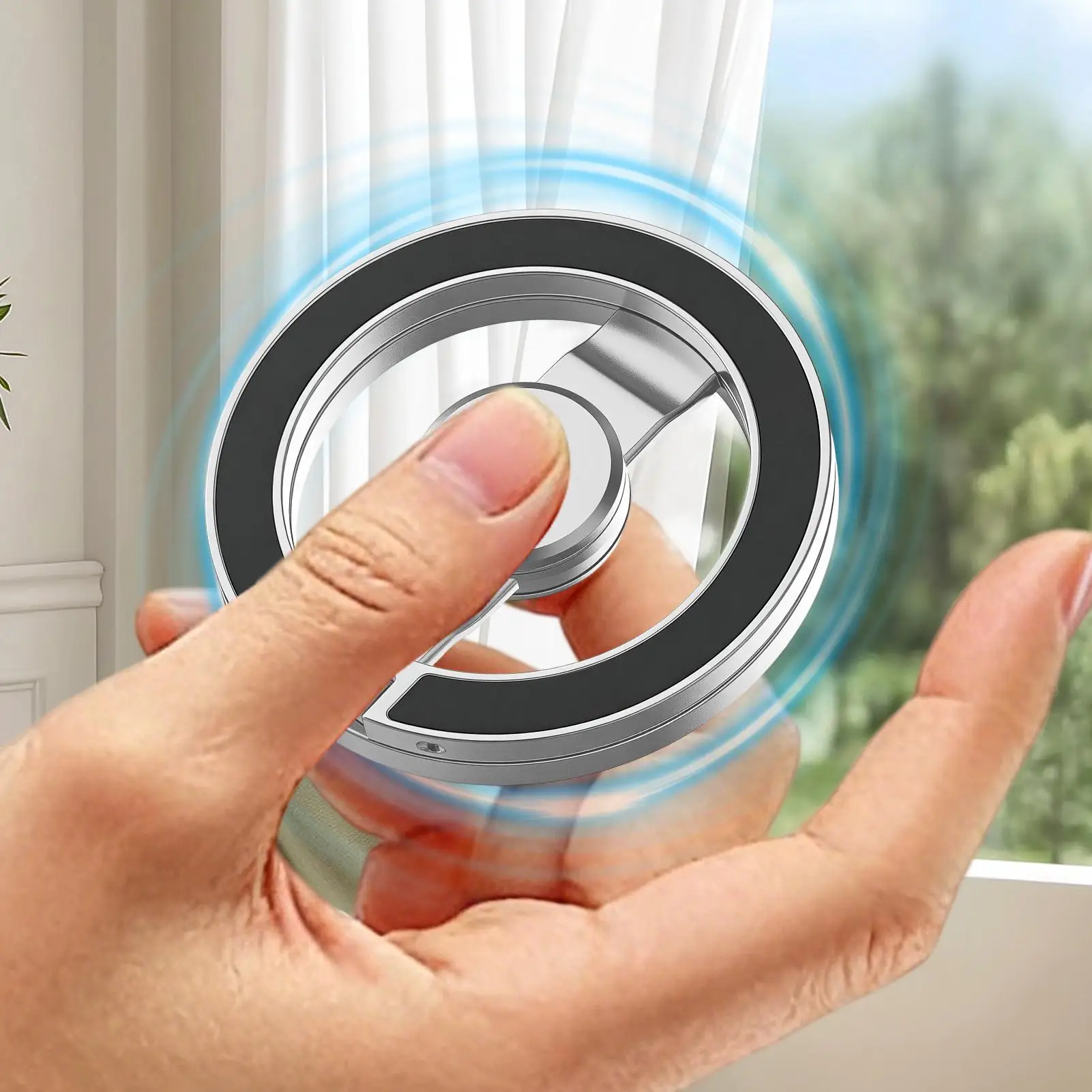 Double sided magnetic fingertip toy holder 360° rotating magnetic phone ring holder universal phone fingertip toy holder
Double sided magnetic fingertip toy holder 360° rotating magnetic phone ring holder universal phone fingertip toy holder