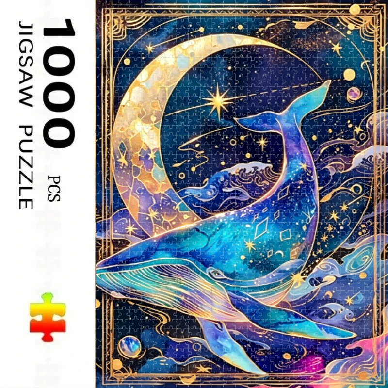 500 Piece Whales and Starry Sky Theme Jigsaw Puzzle Educational Toy for Kids Children 's Games Christmas Gift
500 Piece Whales and Starry Sky Theme Jigsaw Puzzle Educational Toy for Kids Children 's Games Christmas Gift