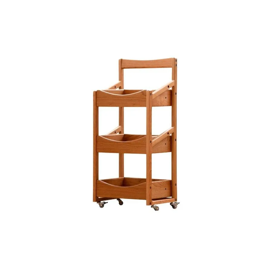 Fruit shelf wooden cart living room snack display rack kitchen movable multi-grid cherry wood
Fruit shelf wooden cart living room snack display rack kitchen movable multi-grid cherry wood