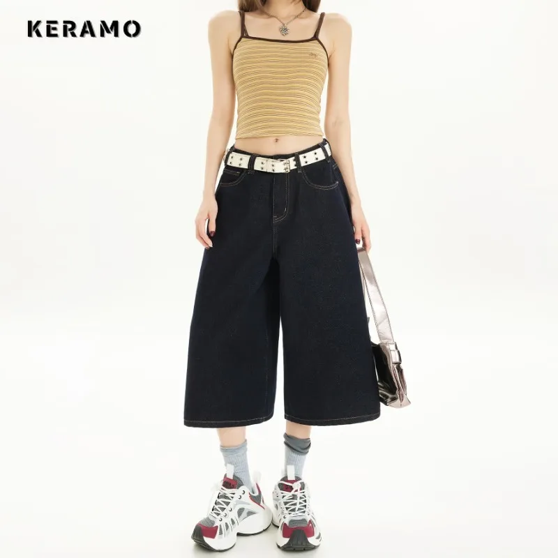 American Vintage Solid Color Jeans For Women Grunge Casual 2000s Calf-Length Pants Y2K Harajuku Street Pockets Denim Shorts
American Vintage Solid Color Jeans For Women Grunge Casual 2000s Calf-Length Pants Y2K Harajuku Street Pockets Denim Shorts