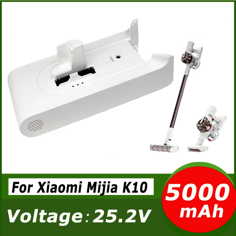 Сменный аккумулятор для Xiaomi Mijia K10, ручной беспроводной пылесос, 25,2 В, 5000 мАч, литий-ионные аккумуляторные батареи
Сменный аккумулятор для Xiaomi Mijia K10, ручной беспроводной пылесос, 25,2 В, 5000 мАч, литий-ионные аккумуляторные батареи