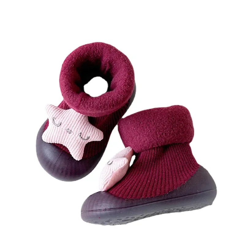 Baby Walking Shoes Autumn and Winter Padded Thickened Baby Socks Shoes Cartoon Cute Non-slip Wear-resistant Indoor Floor Shoes
Baby Walking Shoes Autumn and Winter Padded Thickened Baby Socks Shoes Cartoon Cute Non-slip Wear-resistant Indoor Floor Shoes