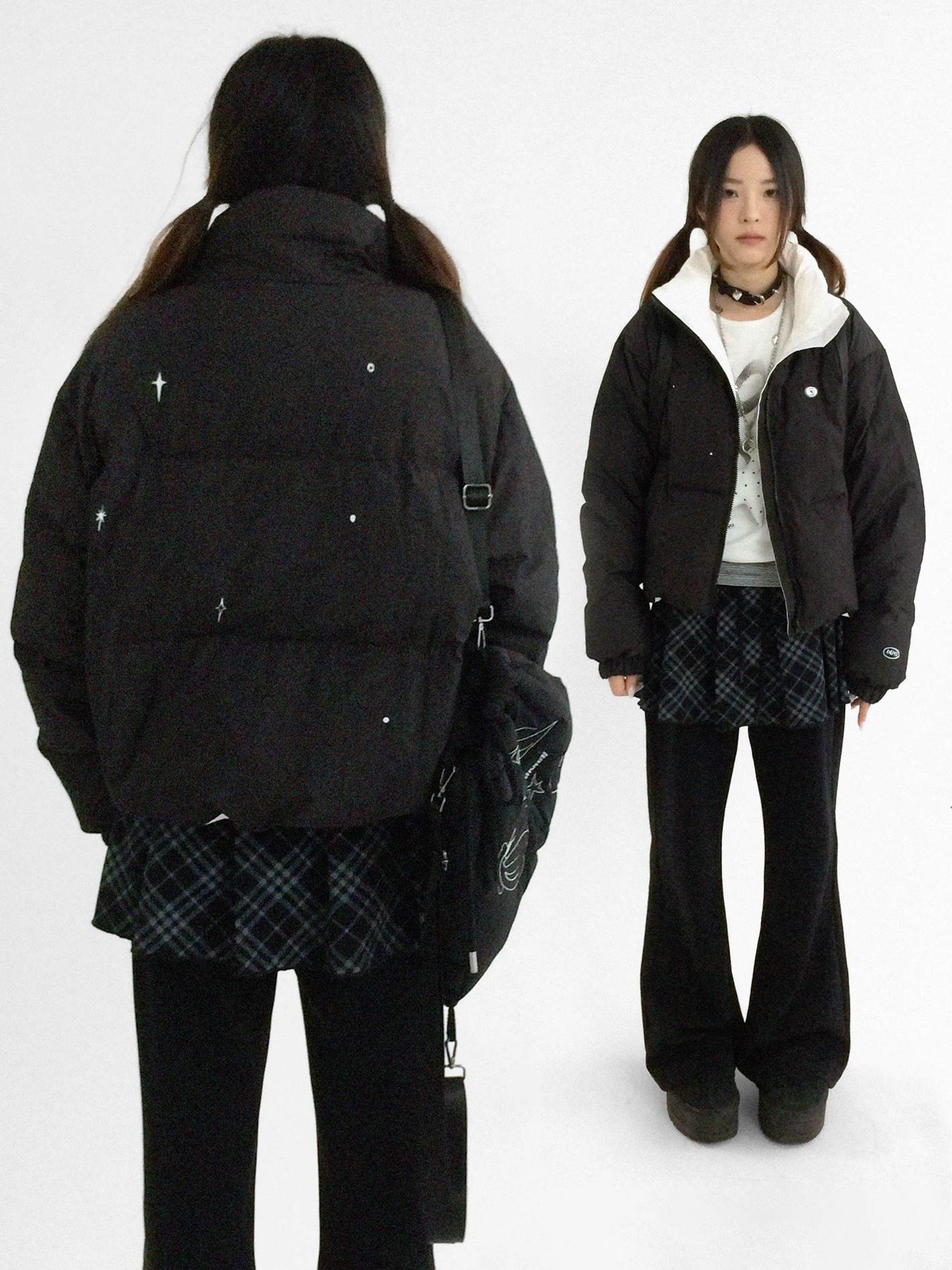 Innood Hand-Painted Color Blo Bla White Stand Collar down Jaet 90 White Du down Design Sensation Warmth
Innood Hand-Painted Color Blo Bla White Stand Collar down Jaet 90 White Du down Design Sensation Warmth