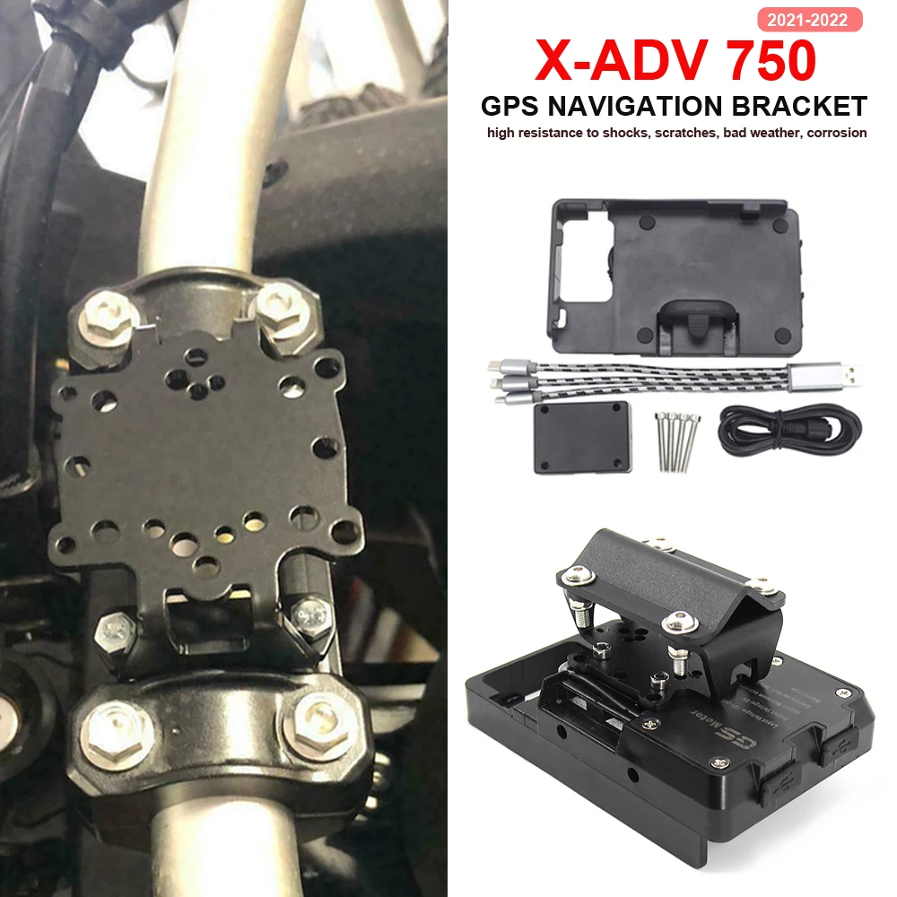 New Motorcycle Accessories GPS / Smartphone Navigation Bracket Mobile Phone USB Charging Mount For HONDA XADV 750 XADV750 X-ADV
New Motorcycle Accessories GPS / Smartphone Navigation Bracket Mobile Phone USB Charging Mount For HONDA XADV 750 XADV750 X-ADV