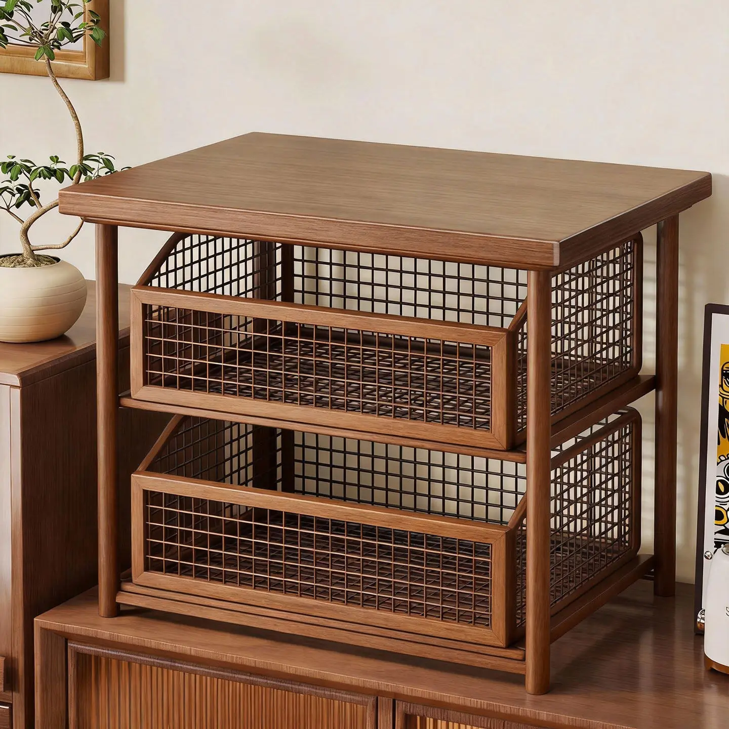 HYS coffee machine heightening rack, desktop rack, workstation, pantry, storage basket, side cabinet, layered rack, tea bag rack
HYS coffee machine heightening rack, desktop rack, workstation, pantry, storage basket, side cabinet, layered rack, tea bag rack