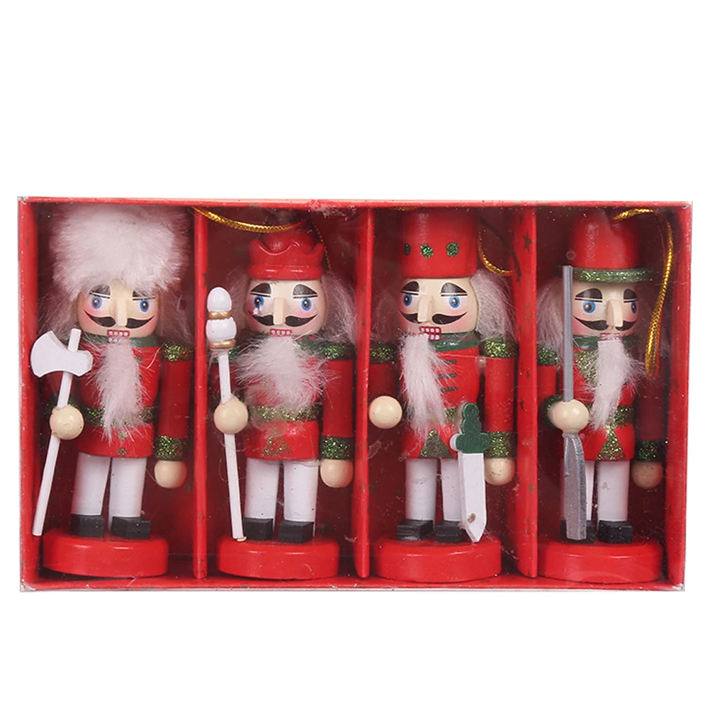 4pcs Wooden Christmas Tree naments Red Nutcracker Hanging Pendants for Home Party Decoration Xmas Gifts Traditional
4pcs Wooden Christmas Tree naments Red Nutcracker Hanging Pendants for Home Party Decoration Xmas Gifts Traditional