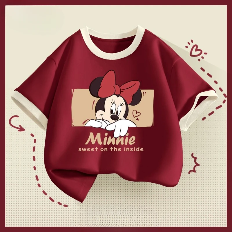 New Disney Mickey Minnie Donald duck Anime Cartoon Cute Kids Short Sleeve T-Shirt Girls Fashion Versatile Casual Half Sleeve
New Disney Mickey Minnie Donald duck Anime Cartoon Cute Kids Short Sleeve T-Shirt Girls Fashion Versatile Casual Half Sleeve