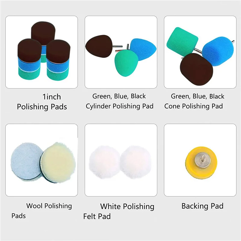 GTBL 3X Detail Polisher Pad,Buffing Pad Kit For Mini Polisher Electric Drill Rotary Tool,Polishing Pad
GTBL 3X Detail Polisher Pad,Buffing Pad Kit For Mini Polisher Electric Drill Rotary Tool,Polishing Pad
