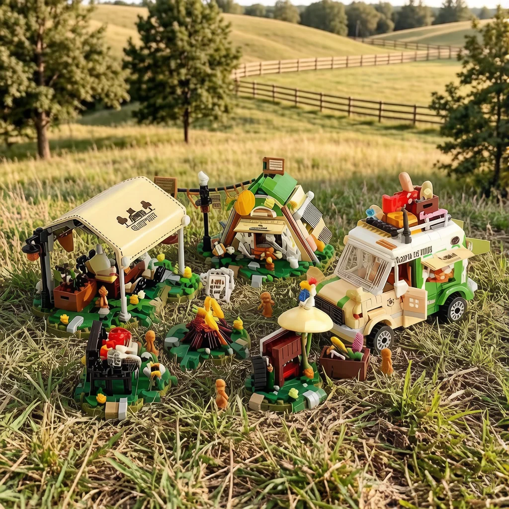Funny Outdoor Scene Mini Block Camping Food Truck Idea Building Bricks Construction Model Playsets Educational Toys For Gifts
Funny Outdoor Scene Mini Block Camping Food Truck Idea Building Bricks Construction Model Playsets Educational Toys For Gifts