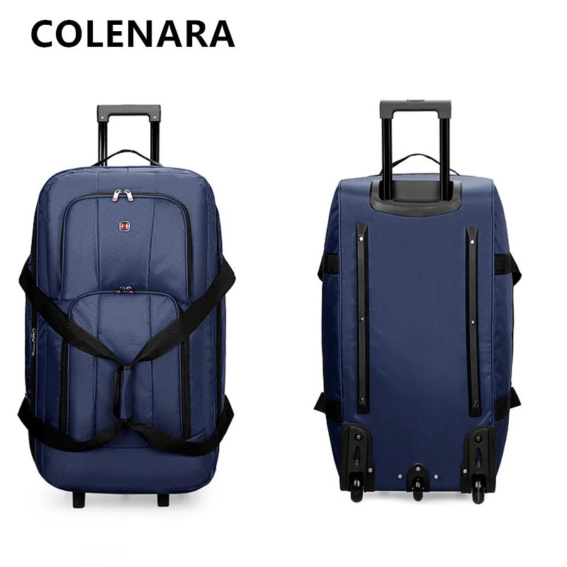 COLENARA Men Rolling Luggage Trolley Bag Large Capacity Oxford Cloth Aviation Shipping Bag Outdoor Travel Bag Rolling Suitcase
COLENARA Men Rolling Luggage Trolley Bag Large Capacity Oxford Cloth Aviation Shipping Bag Outdoor Travel Bag Rolling Suitcase