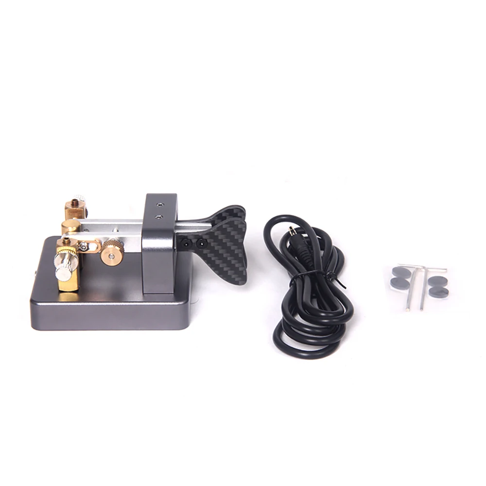 VK-6 CW Telegraph Key - Adjustable Morse Code Keyer for Ham Radio, 3.5mm Plug & Play (Aluminum Base)
VK-6 CW Telegraph Key - Adjustable Morse Code Keyer for Ham Radio, 3.5mm Plug & Play (Aluminum Base)
