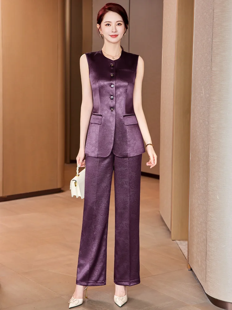 Spring Summer New Versatile Western Style Slimming Top And Pants Single Breasted Versatile Slimming Suit Sleeveless Vest Jacket
Spring Summer New Versatile Western Style Slimming Top And Pants Single Breasted Versatile Slimming Suit Sleeveless Vest Jacket