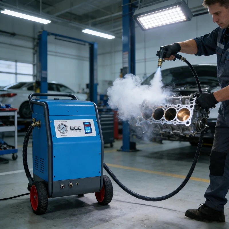 Industrial Dry Ice Blasting Machine for Car Engine Cleaning Professional CO2 Blast Cleaner for Auto Detailing Workshop
Industrial Dry Ice Blasting Machine for Car Engine Cleaning Professional CO2 Blast Cleaner for Auto Detailing Workshop