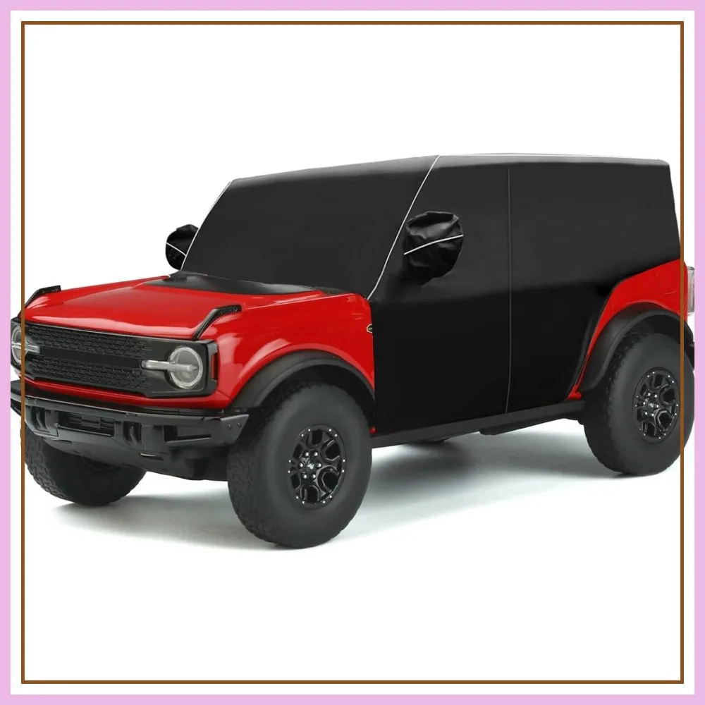 Windshield Cab Cover for 2021-2024 Ford Bronco 4 Door, 6-Layer Protection, Waterproof & Windshield Snow Cover with Mirror Covers
Windshield Cab Cover for 2021-2024 Ford Bronco 4 Door, 6-Layer Protection, Waterproof & Windshield Snow Cover with Mirror Covers