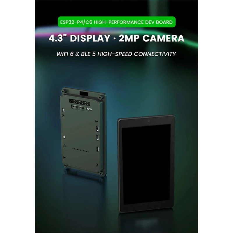 4.3 Inch 800x480 IPS Screen ESP32 P4 Development Board Display Onboard ESP32-C6 Chip Support WiFi6 BT5 with Enclosure-ELEC
4.3 Inch 800x480 IPS Screen ESP32 P4 Development Board Display Onboard ESP32-C6 Chip Support WiFi6 BT5 with Enclosure-ELEC