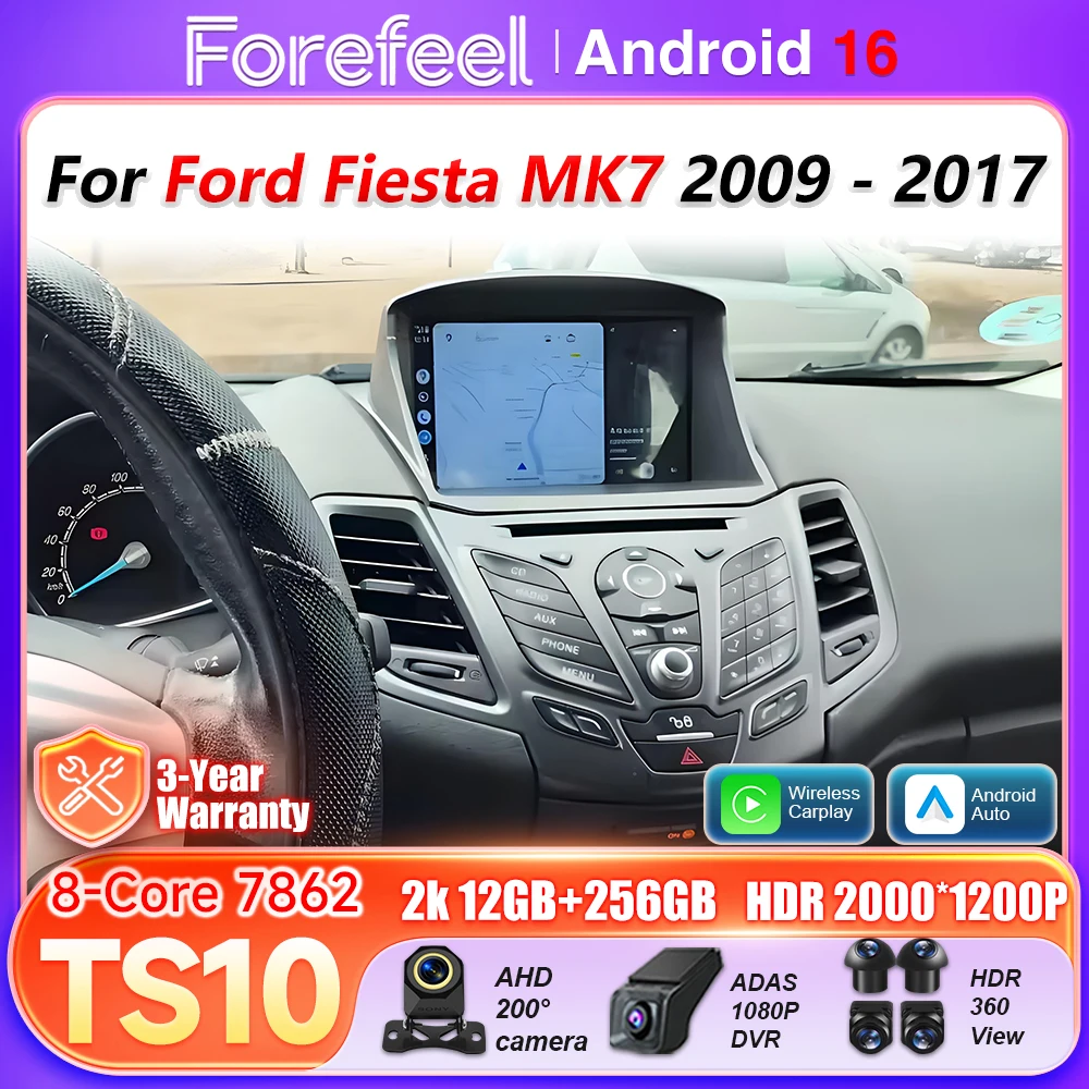 Android 16 Carplay Car Radio For Ford Fiesta MK7 2009 2010 2011 2012 2013 -2017 Multimedia Player Navigation Screen Wifi Stereo
Android 16 Carplay Car Radio For Ford Fiesta MK7 2009 2010 2011 2012 2013 -2017 Multimedia Player Navigation Screen Wifi Stereo