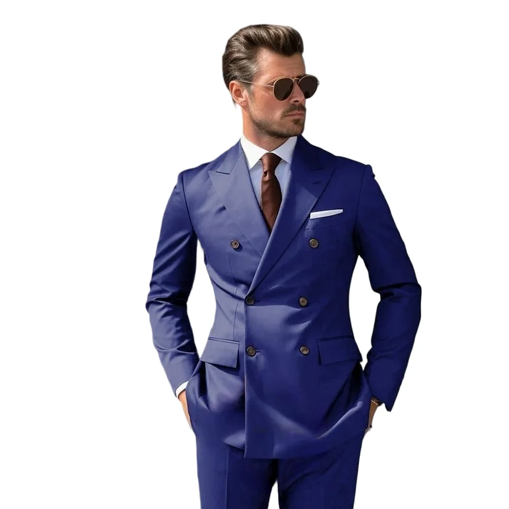 Men's Elegant Chocolate Brown Double Breasted Suit for Men Stylish Formal Wear Tailored Tuxedo for Wedding Dinner Party 2PCS
Men's Elegant Chocolate Brown Double Breasted Suit for Men Stylish Formal Wear Tailored Tuxedo for Wedding Dinner Party 2PCS