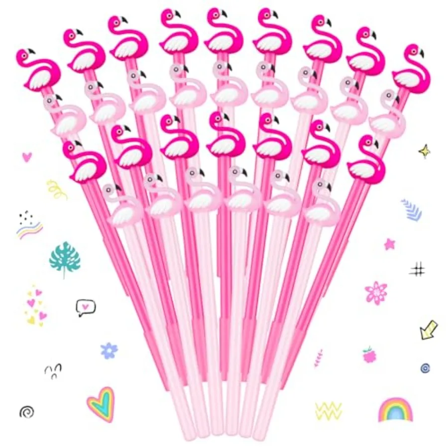 Pcs Black Ink Flamingo Gel Pens, 0.5mm Flamingo Party Favors Flamingo Pens, Smooth Writing Cute Multicolor Pens for School Supp
Pcs Black Ink Flamingo Gel Pens, 0.5mm Flamingo Party Favors Flamingo Pens, Smooth Writing Cute Multicolor Pens for School Supp