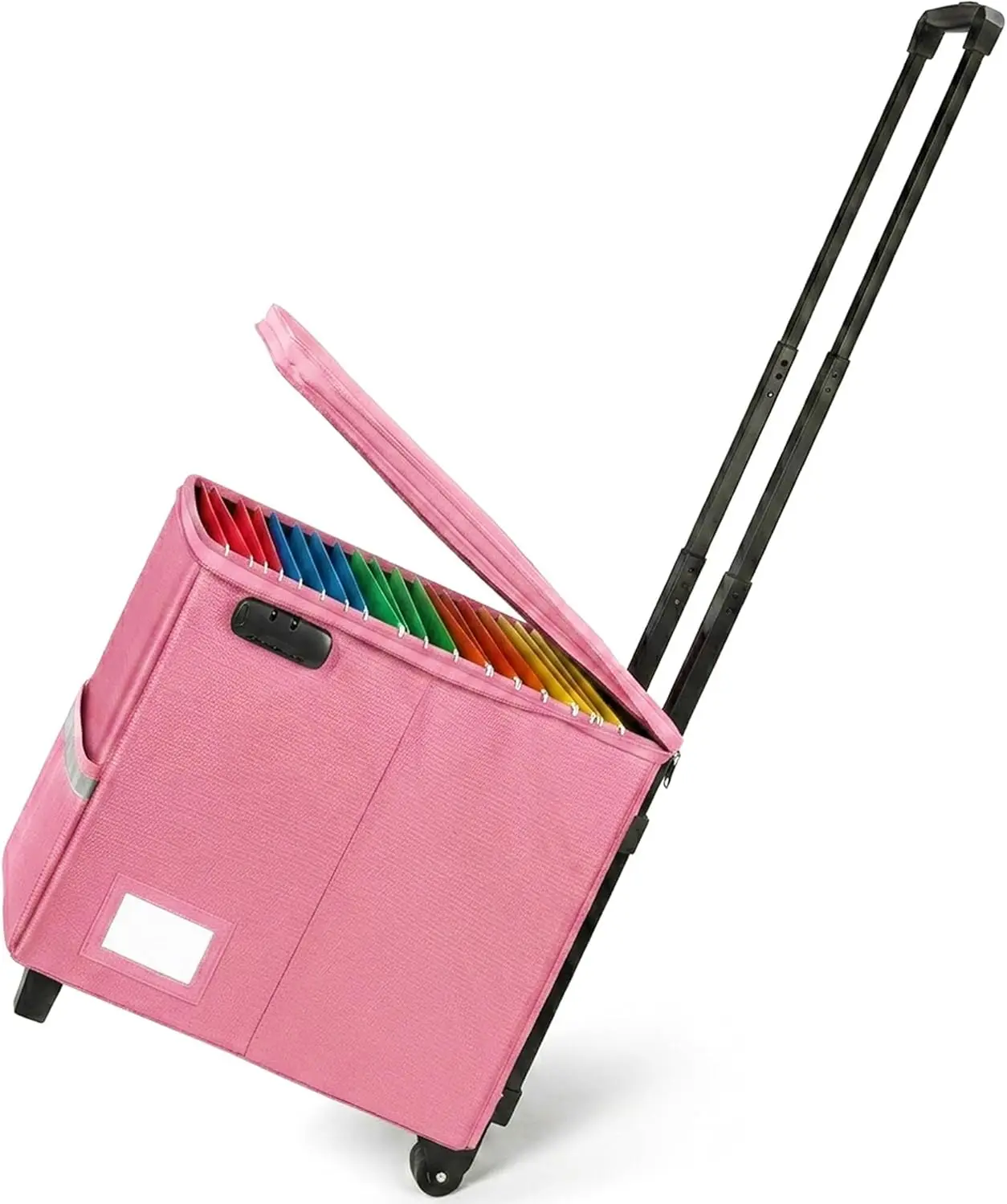 Fireproof Rolling File Box with Wheels and Lock, Collapsible Document Bag for Legal and Letter Size Files
Fireproof Rolling File Box with Wheels and Lock, Collapsible Document Bag for Legal and Letter Size Files
