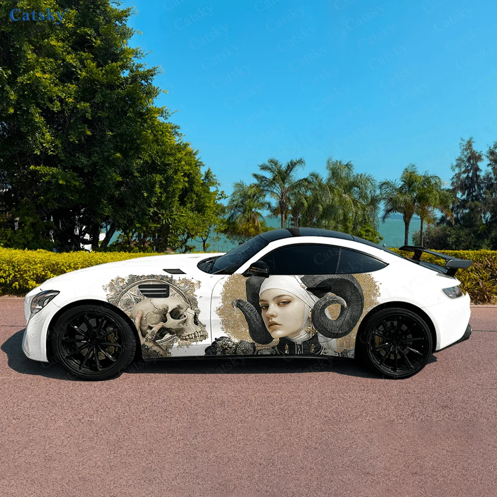 Horned Nun Holding A Skull Car Side Sticker Decor, PVC Waterproof Scratch Resistant Decal, Car Protection, Auto Accessories Gift
Horned Nun Holding A Skull Car Side Sticker Decor, PVC Waterproof Scratch Resistant Decal, Car Protection, Auto Accessories Gift