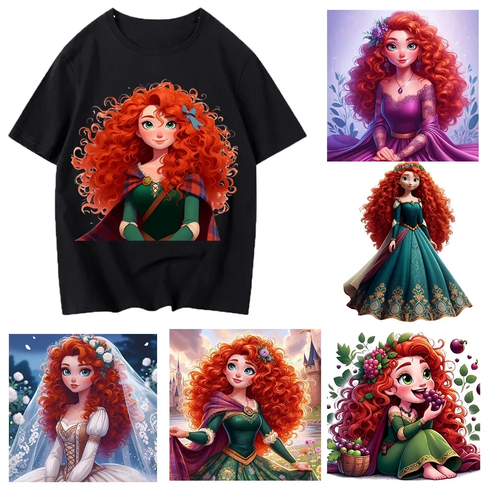 Disney princess Merida Iron On Heat Transfer Stickers For Clothes DTF Pinted Vinyl Thermal Appliques Washable T-Shirt Decal
Disney princess Merida Iron On Heat Transfer Stickers For Clothes DTF Pinted Vinyl Thermal Appliques Washable T-Shirt Decal