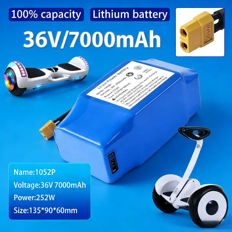 New 10S2P Original 36V 4.4Ah-7.0Ah Rechargeable Lithium Battery 18650 Electric Self Balancing Scooter Hoverboard Batteries
New 10S2P Original 36V 4.4Ah-7.0Ah Rechargeable Lithium Battery 18650 Electric Self Balancing Scooter Hoverboard Batteries