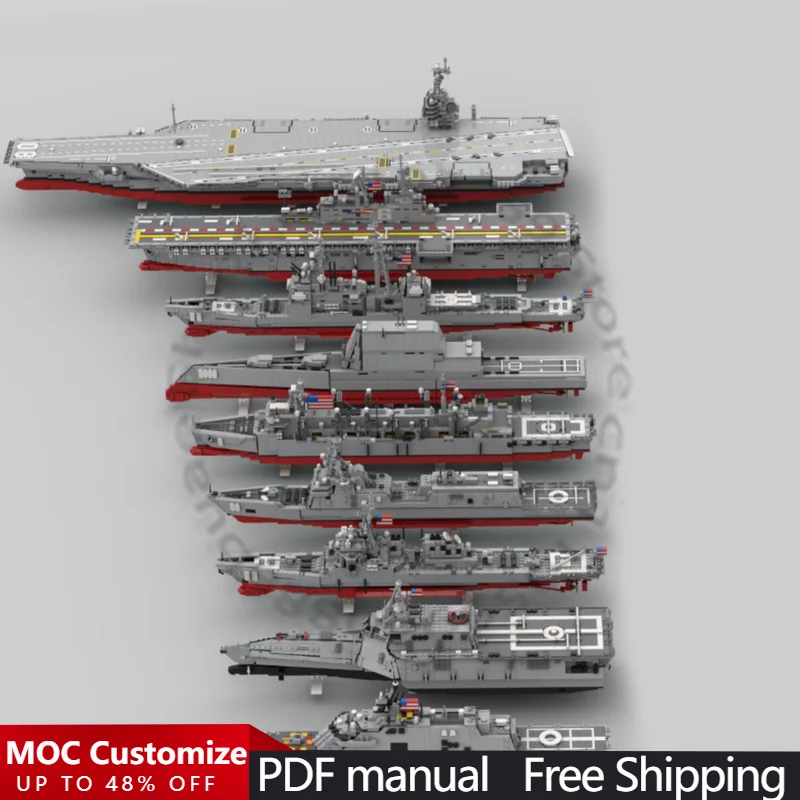 15639 деталей, серия War Series, Военно-морской флот США, MOC, модульный конструктор, простая модель, развивающая игрушка для мальчиков, подарок на праздник
15639 деталей, серия War Series, Военно-морской флот США, MOC, модульный конструктор, простая модель, развивающая игрушка для мальчиков, подарок на праздник