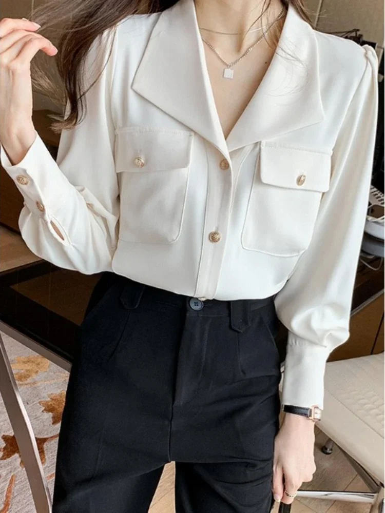 Female Tops White Commuting Women's Shirt and Blouse Button Up Cute Elegant Offer Comfortable Chic Youthful Woman Clothes Tall
Female Tops White Commuting Women's Shirt and Blouse Button Up Cute Elegant Offer Comfortable Chic Youthful Woman Clothes Tall