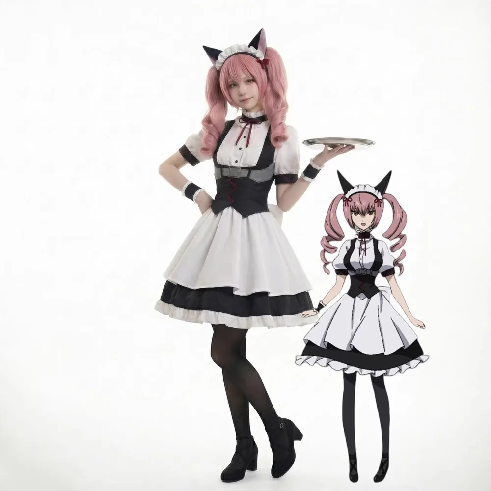 Steins;Gate Faris NyanNyan Same Style Cosplay Costume Maid Outfit with Cat Ears Halloween Carnival Stage Anime Convention Wear
Steins;Gate Faris NyanNyan Same Style Cosplay Costume Maid Outfit with Cat Ears Halloween Carnival Stage Anime Convention Wear