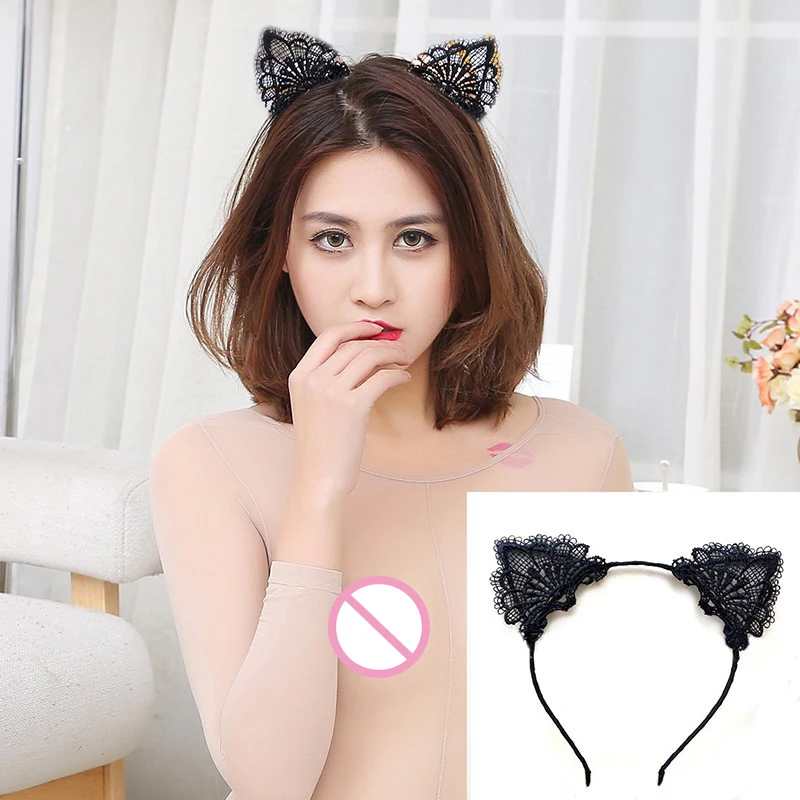 Women Sexy Black Cat Ears Head Bezel Fashion Lace Lady Hairband Cosplay Headwear Headband Girl Birthday Party Hair Accessories
Women Sexy Black Cat Ears Head Bezel Fashion Lace Lady Hairband Cosplay Headwear Headband Girl Birthday Party Hair Accessories