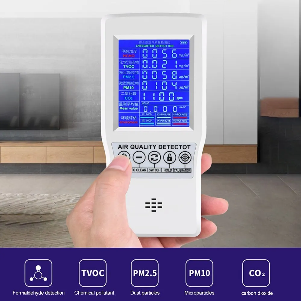 The intelligent digital liquid crystal formaldehyde detector can provide the carbon dioxide detector of the household air qualit
The intelligent digital liquid crystal formaldehyde detector can provide the carbon dioxide detector of the household air qualit