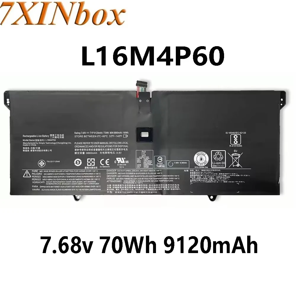 Аккумулятор для ноутбука Lenovo YOGA 7,68 YOGA 6 Pro-13 920-13IKB 920-13IKB-80Y7 7XINbox L16C4P61 L16M4P60 9120 V 70Wh 920 mAh
Аккумулятор для ноутбука Lenovo YOGA 7,68 YOGA 6 Pro-13 920-13IKB 920-13IKB-80Y7 7XINbox L16C4P61 L16M4P60 9120 V 70Wh 920 mAh