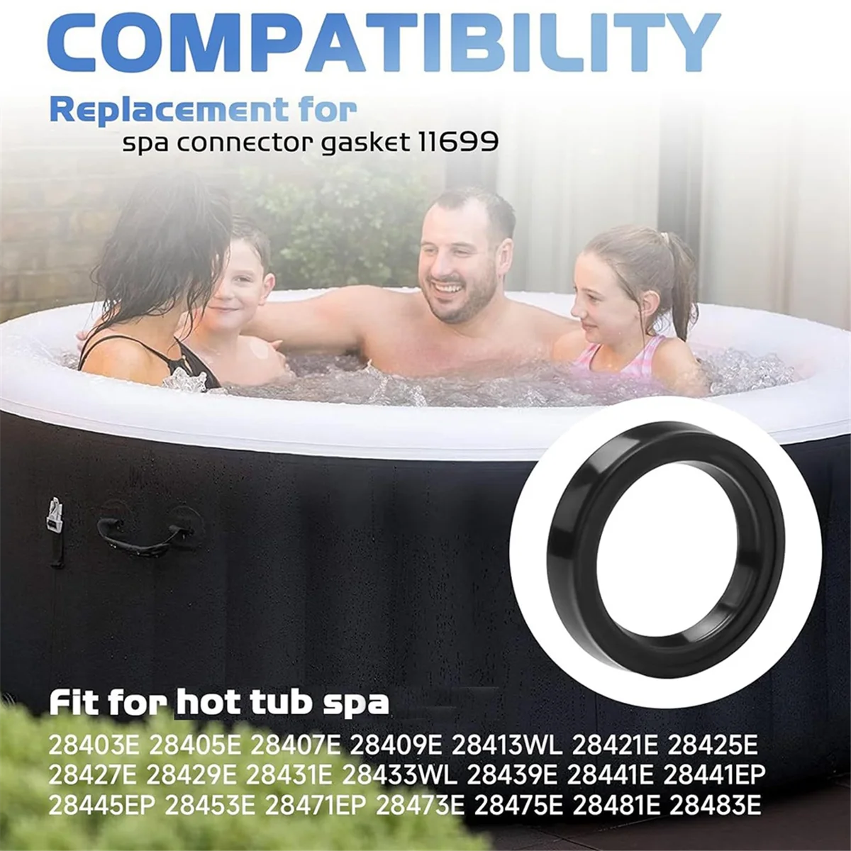 Eco-f4Pcs 11699 Запасные части для насоса для бассейна для Intex Pure Spa, детали для гидромассажной ванны, уплотнительное кольцо, резиновое
Eco-f4Pcs 11699 Запасные части для насоса для бассейна для Intex Pure Spa, детали для гидромассажной ванны, уплотнительное кольцо, резиновое