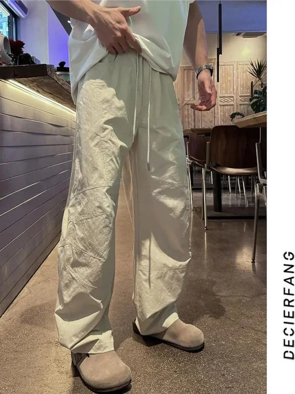 Мужские повседневные брюки прямого кроя, летние, тонкие, быстросохнущие, в рабочем стиле, однотонные, длинные, свободного кроя, молодежные
Мужские повседневные брюки прямого кроя, летние, тонкие, быстросохнущие, в рабочем стиле, однотонные, длинные, свободного кроя, молодежные