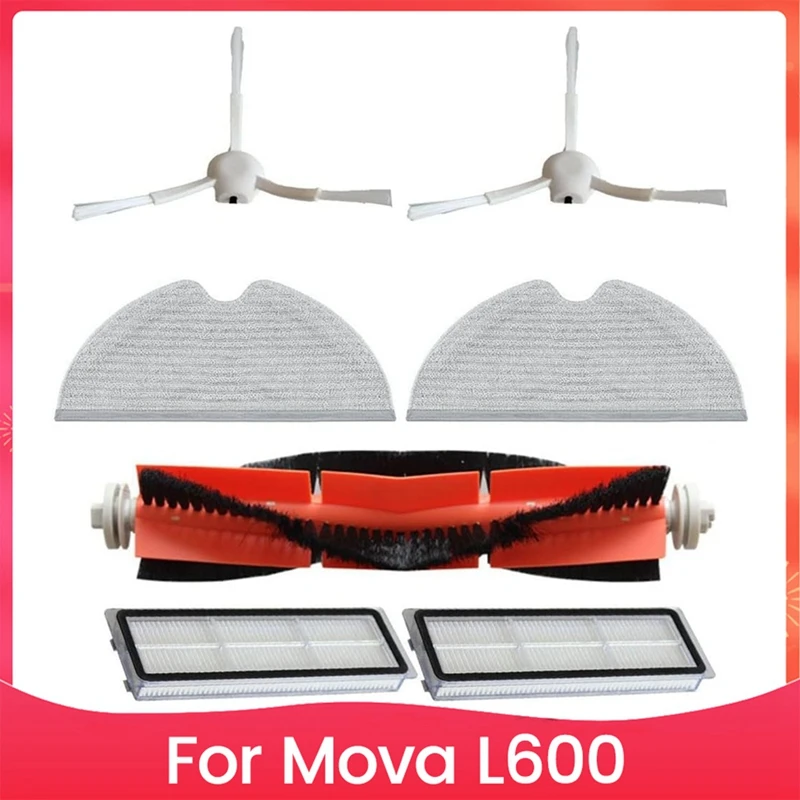 Accessories For Mova L600 Robot Vacuum Replacement Parts Main Side Brush Hepa Filter Mop Cloth
Accessories For Mova L600 Robot Vacuum Replacement Parts Main Side Brush Hepa Filter Mop Cloth