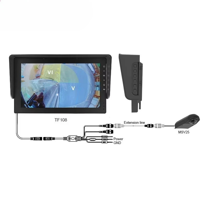 10.1 Inch Front View Class V VI Mirror Camera Monitor System for HGV