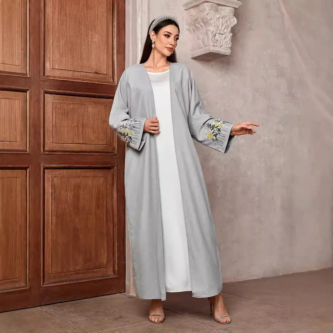 Eid Muslim Abaya for Women Embroidery Sleeve Cardigan Robe Jalabiya Ramadan Morocco Dubai Open Abayas Kaftan Islam 2025 Vestidos
Eid Muslim Abaya for Women Embroidery Sleeve Cardigan Robe Jalabiya Ramadan Morocco Dubai Open Abayas Kaftan Islam 2025 Vestidos