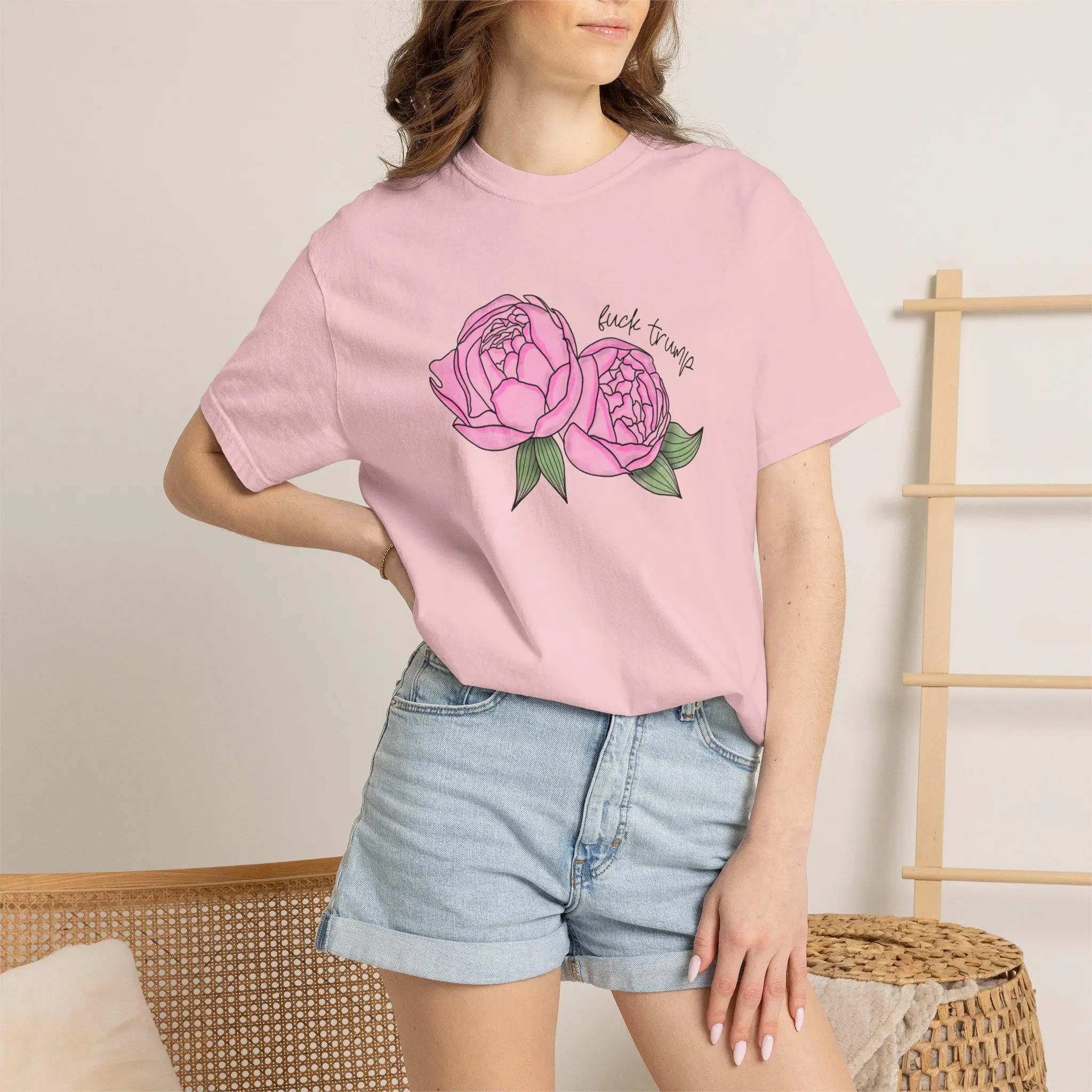 Plus Size Summer Women's Pink Peony Floral Illustration T-Shirt Cotton Breathable Stylish Versatile Street Style Oversized
Plus Size Summer Women's Pink Peony Floral Illustration T-Shirt Cotton Breathable Stylish Versatile Street Style Oversized