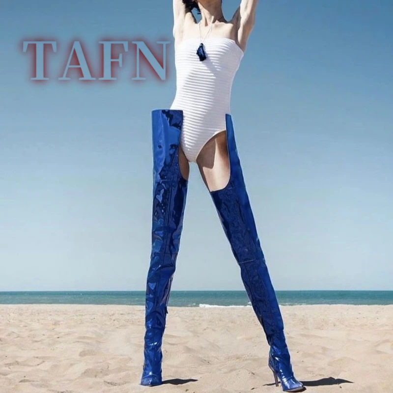 Женские высокие сапоги до бедра, пикантные сапоги с острым носком на тонком высоком каблуке, зимние длинные сапоги с промежностью для женской вечеринки, модельные туфли 44 
Женские высокие сапоги до бедра, пикантные сапоги с острым носком на тонком высоком каблуке, зимние длинные сапоги с промежностью для женской вечеринки, модельные туфли 44