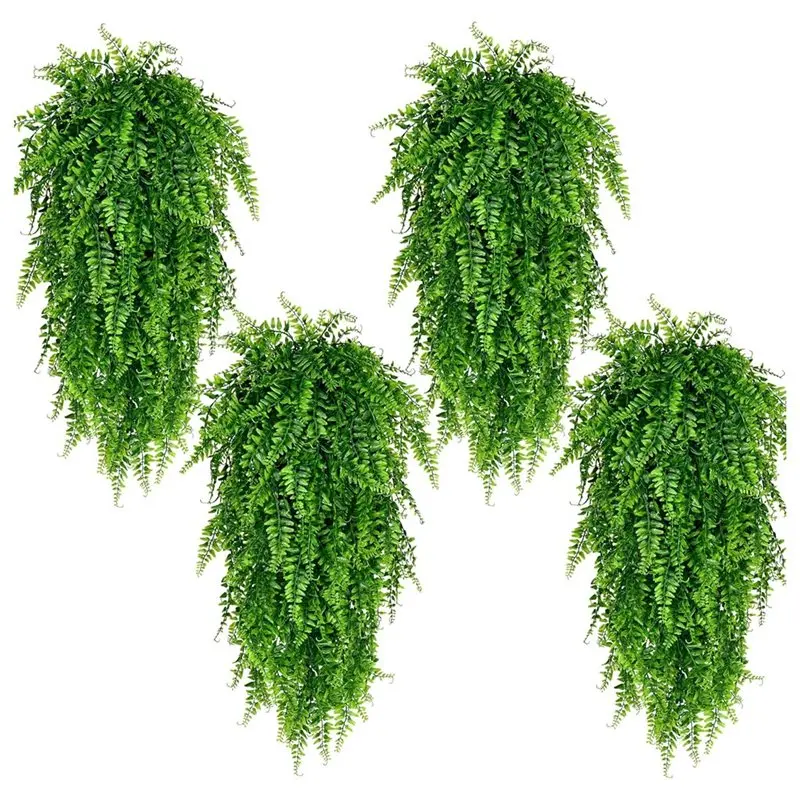 EYFL-For Wall Indoor Home Decor 4Pcs Faux Persian Leaves Hanging Fern Vines Lifelike Artificial Green Plant For Greenery Display
EYFL-For Wall Indoor Home Decor 4Pcs Faux Persian Leaves Hanging Fern Vines Lifelike Artificial Green Plant For Greenery Display