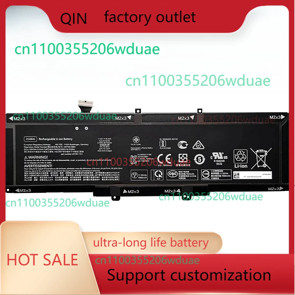 Совершенно новый оригинальный аккумулятор для ноутбука ZG06XL 11,55 В 95,9 Втч для HP ZBook Studio X360 G5 Elitebook 1050 G1 HSTNN-IB8H L07045-855 и т. д.
Совершенно новый оригинальный аккумулятор для ноутбука ZG06XL 11,55 В 95,9 Втч для HP ZBook Studio X360 G5 Elitebook 1050 G1 HSTNN-IB8H L07045-855 и т. д.